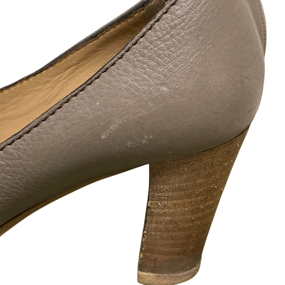 Chloe belt design pumps, size 35, approximately 8.5 inches, greige Women USED