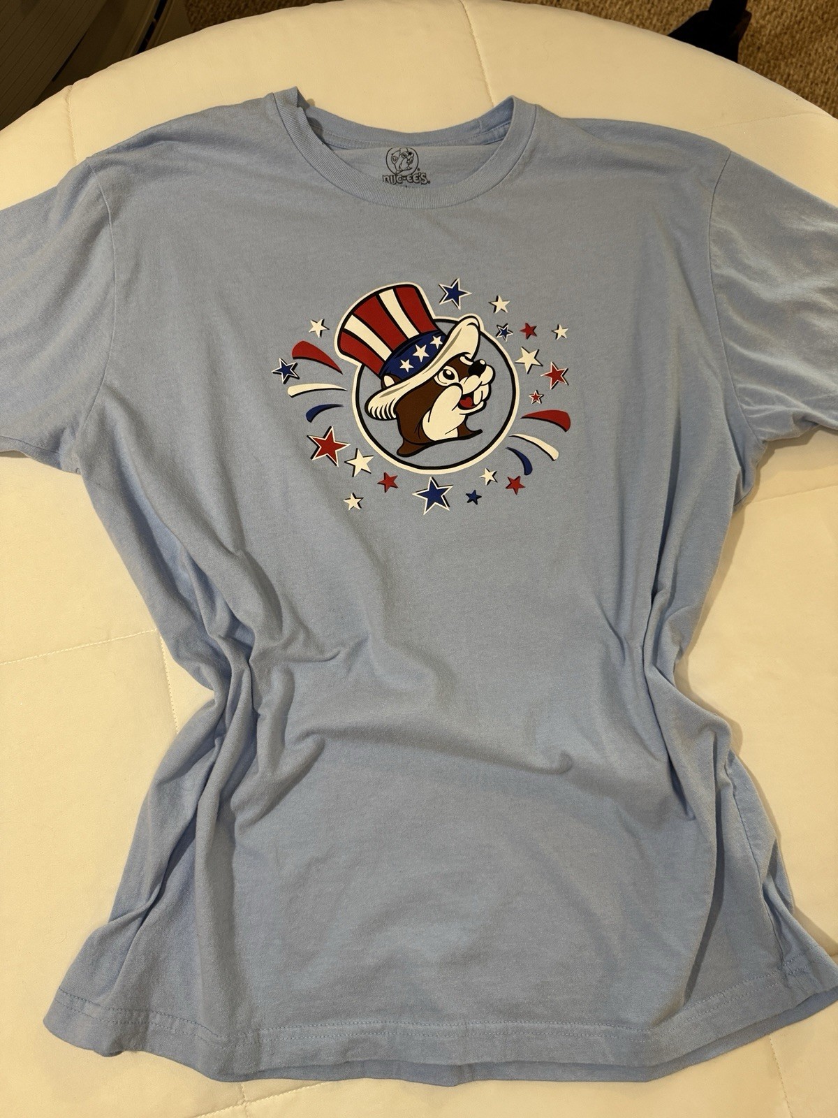 Buc-ee’s Patriotic Sweet Land of Liberty Blue Graphic Tee Short Sleeve – Large