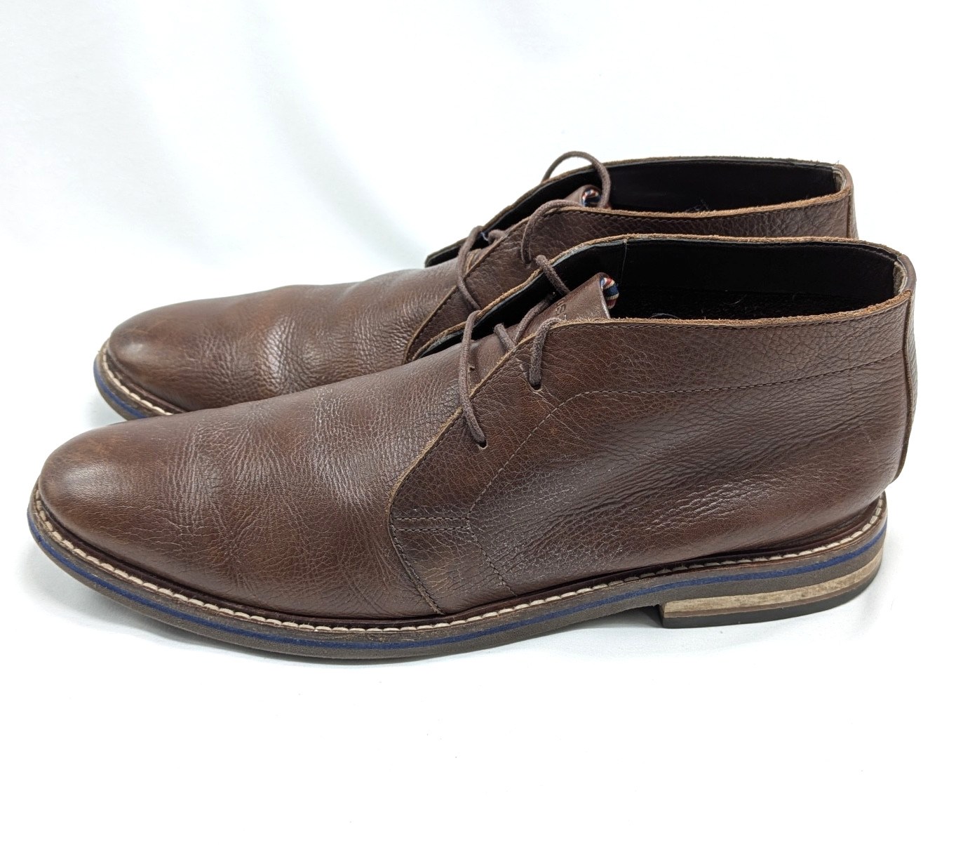 Bostonian Mens 9M Shoes Brown Leather Mid Chukka Boots Commonwealth