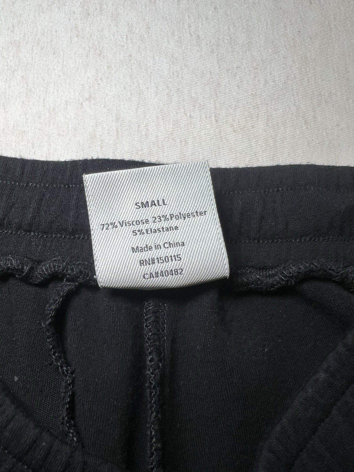 Varley Women’s Sweatpants Small Black Ribbed Joggers Drawstring Cargo Soft