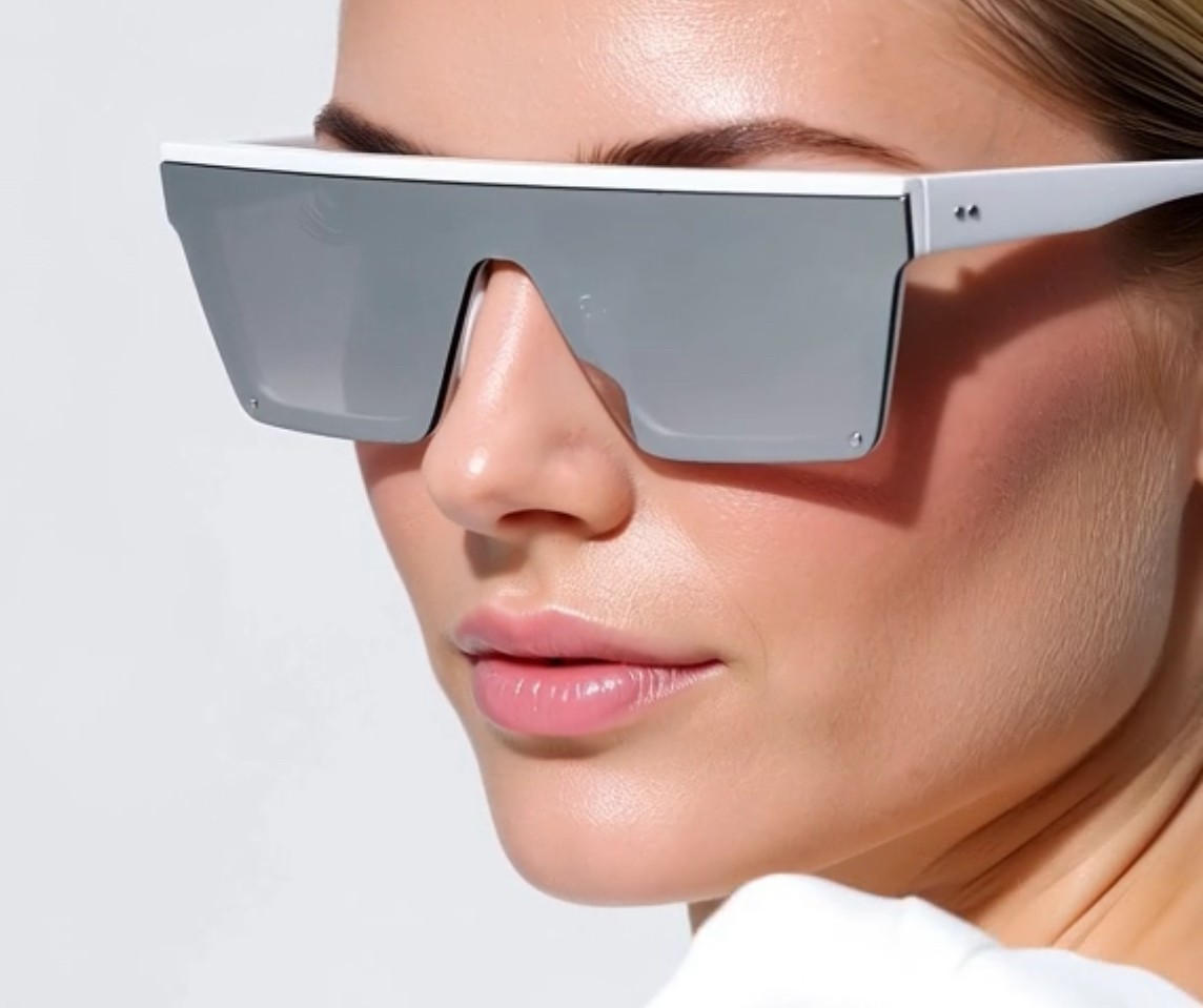 Women Men Sunglasses XL Oversized Luxury Hindsight Flat Top Square Designer New