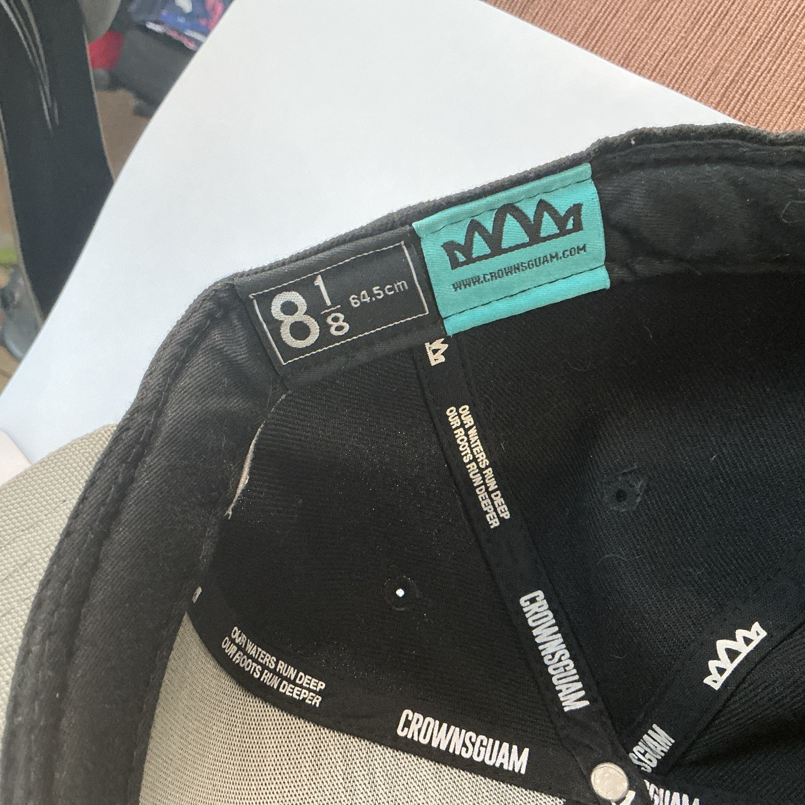 Crowns Guam Snapback West Pacific Clan Edition Guam Seal Black Gray