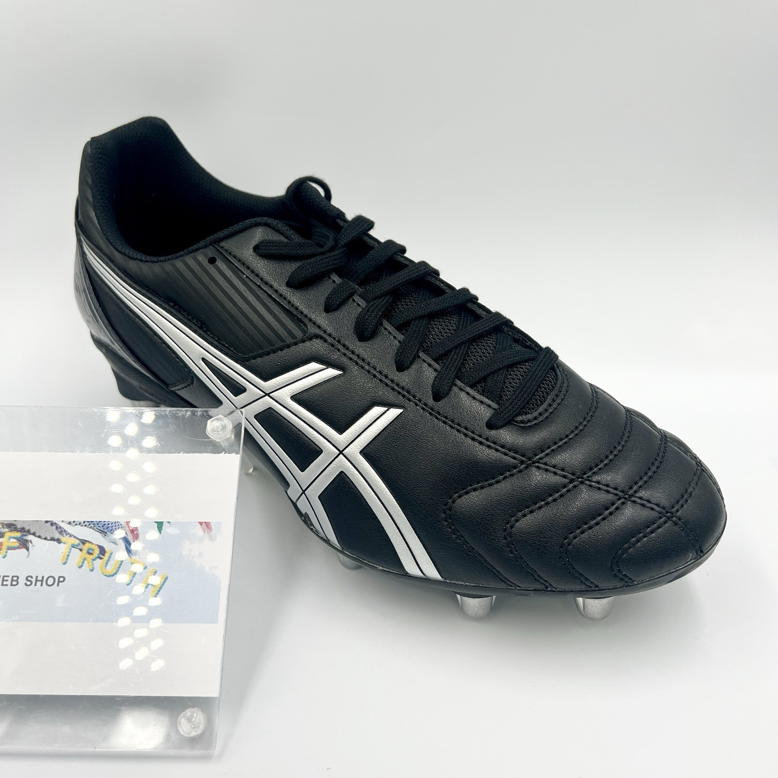 ASICS LETHAL TACKLE “WIDE” P507Y.003 Black Pure Silver Rugby Cleats US4-15