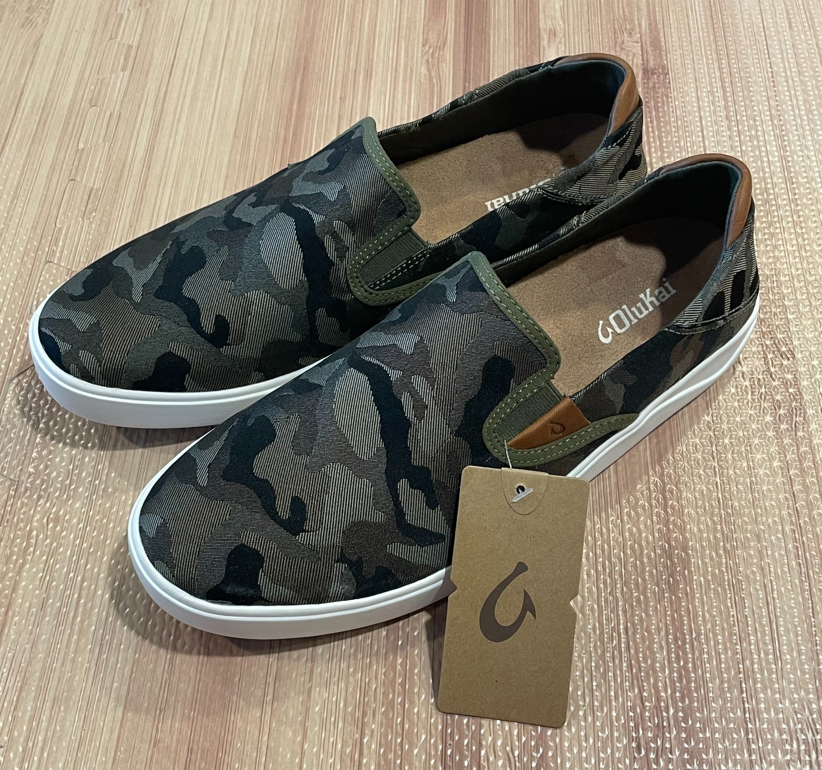 NEW Olukai Lae’Ahi Pa’i Men’s Camo Slip-On Shoes (MSRP:$130)