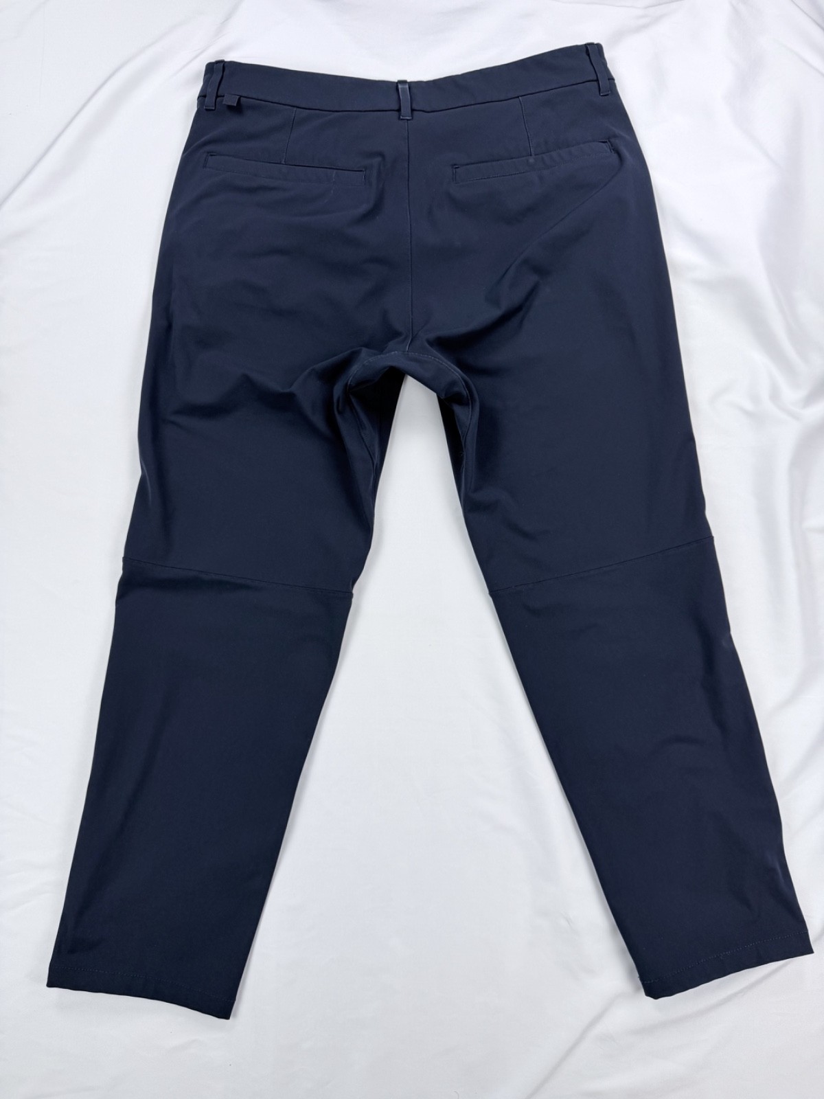 lululemon Commission Pant Slim 33 Navy Warpstreme Mens Pants Hemmed 26