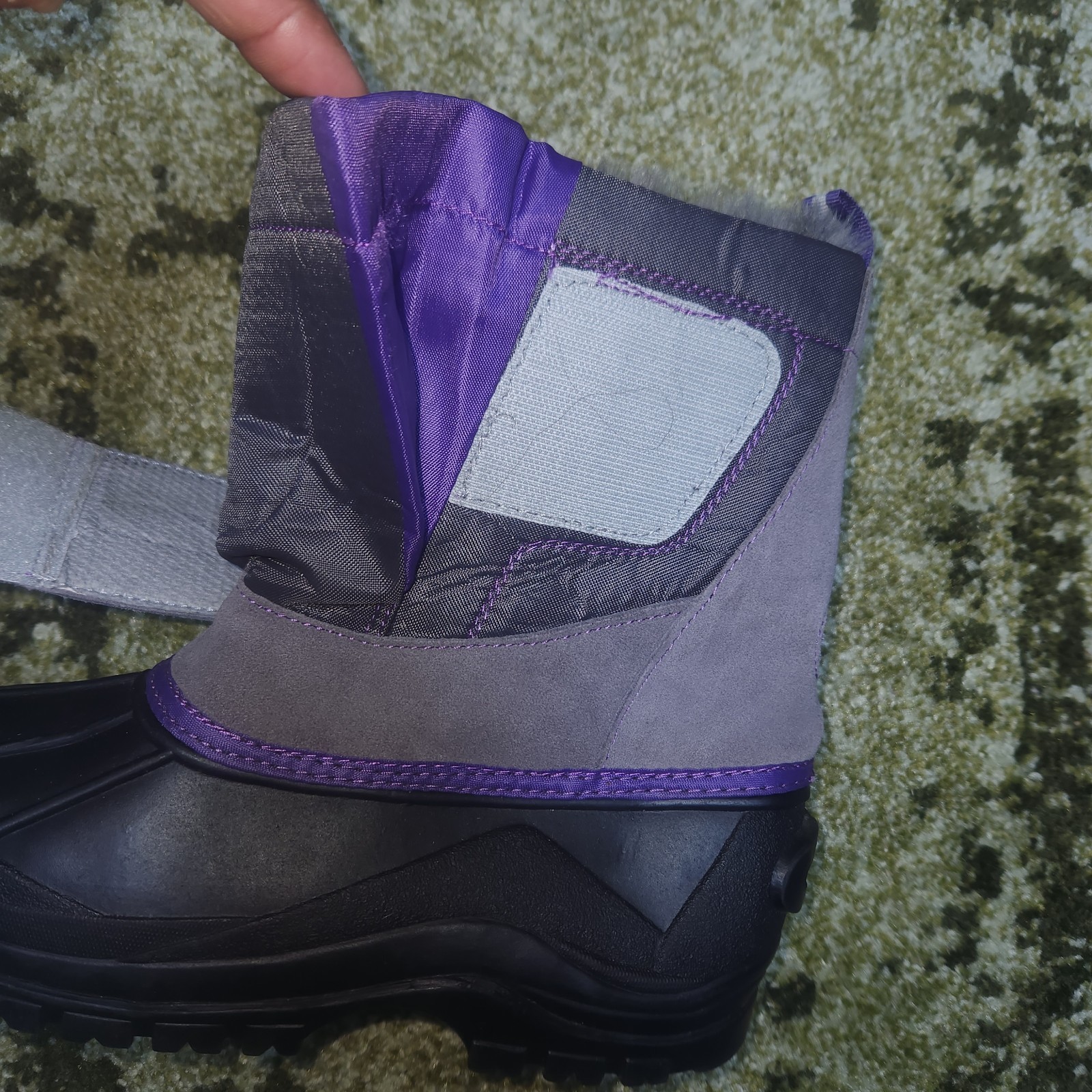 Weather Proof Since 1948 Duck Snow Boots Size 7 M Gray Purple