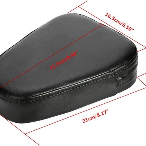Universal Motorcycle Synthetic Leather Rear Sissy Bar Backrest Cushion Pad – Bla