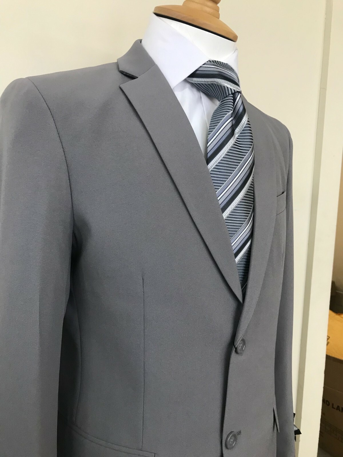 Men’s Formal Slim Fit Suit 2 Piece Two Button Solid Colors (10) Jacket & Pants