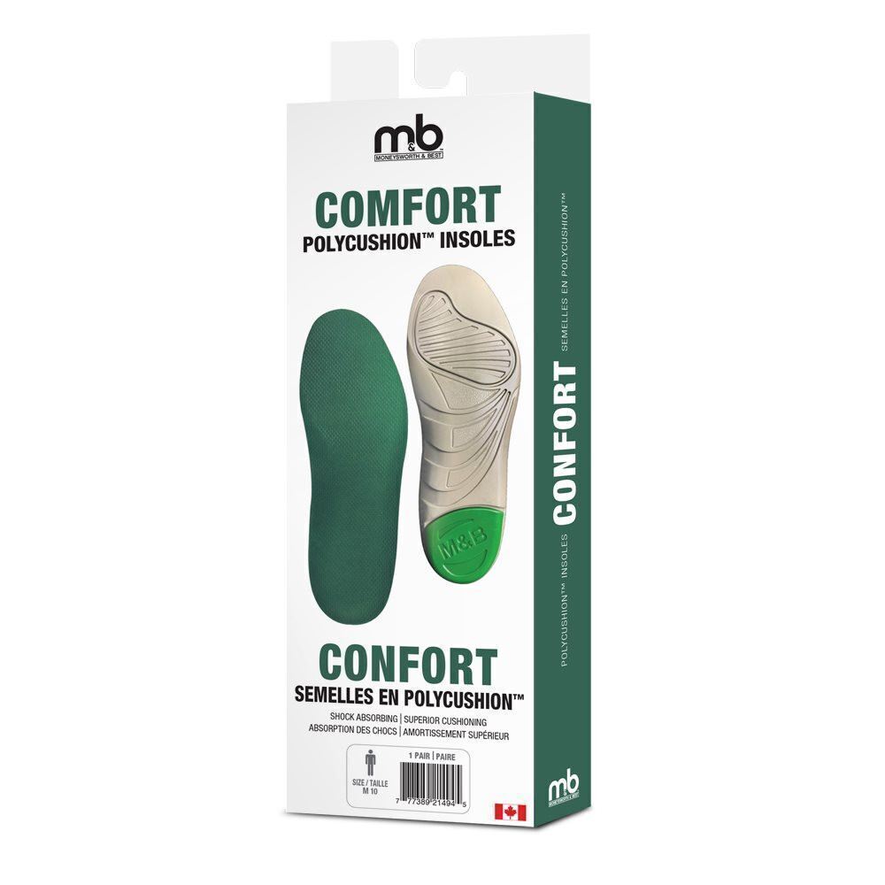 Moneysworth and Best – Comfort Polycushion™ Insoles (1 Pair)