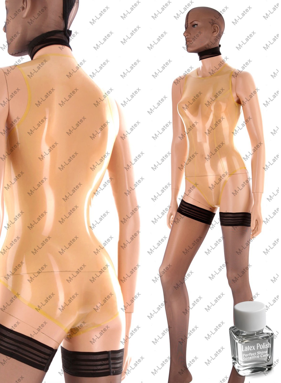 Latex polish Gummi Leotard bodysuit swimwear swimsuit customized 0.7mm #976-7
