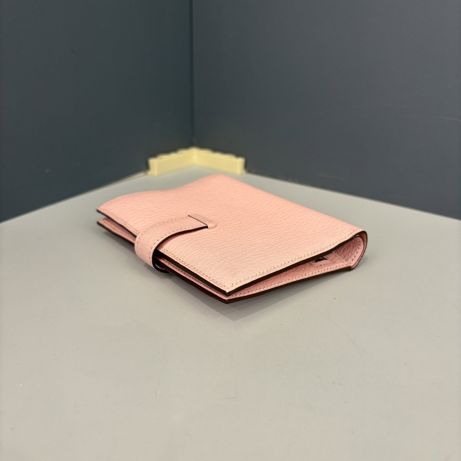 Hermes Bearn Compact Wallet 3q Rose Sakura Chevre Mysore (bb032026a0)