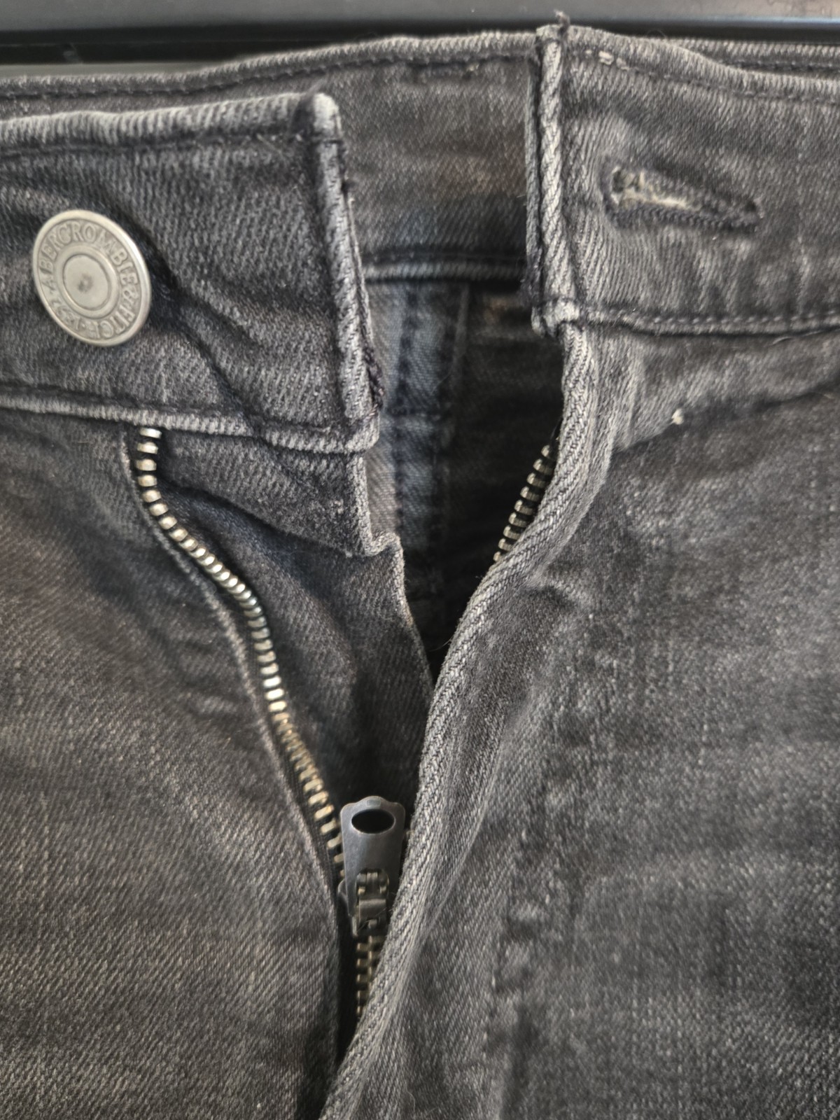 Abercrombie & Fitch Mens Black Langdon Skinny Denim Stretch Jeans Size 29 X 32