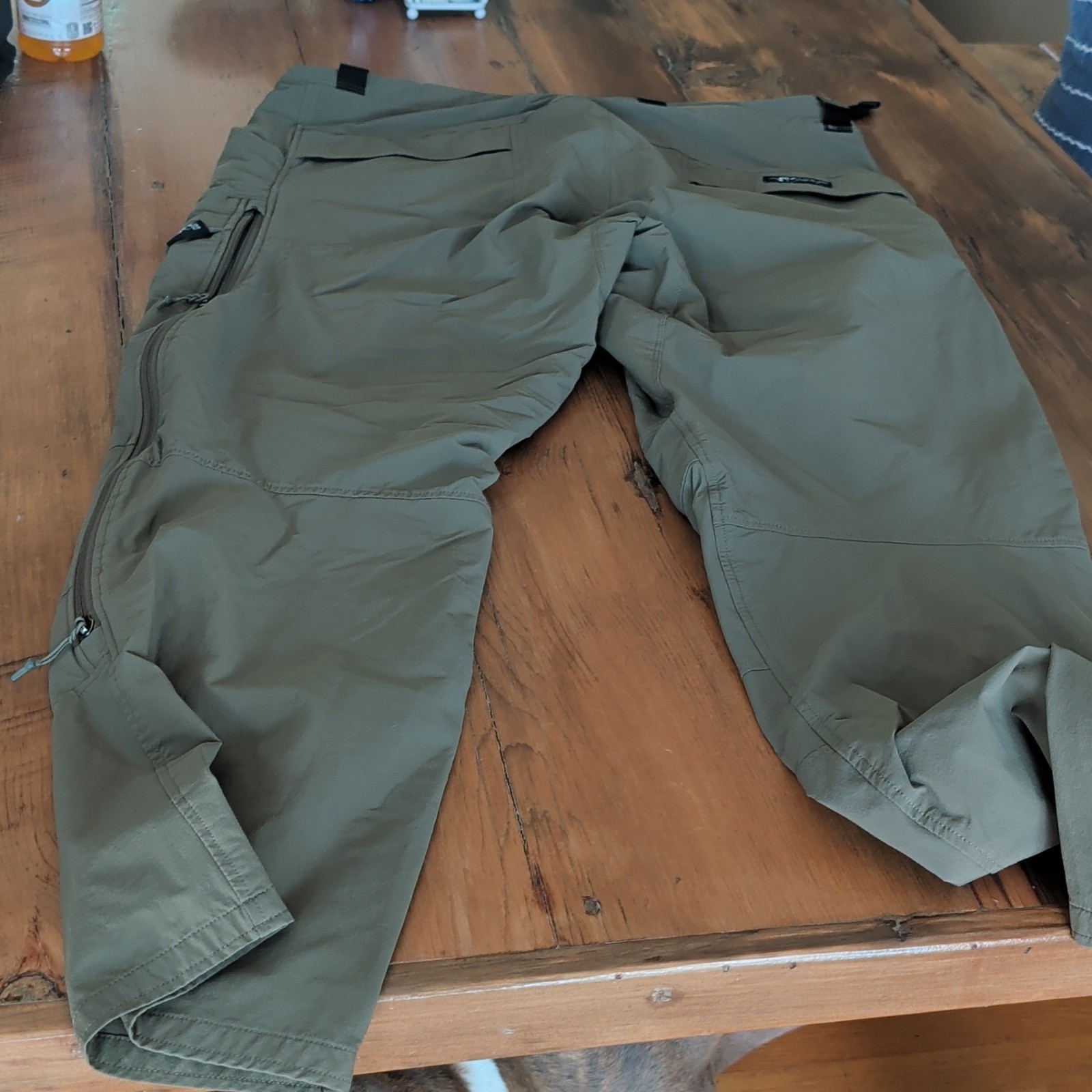 Stone Glacier Devil Light Men’s Green Solid Cargo Pants XL Regular Pockets Logo