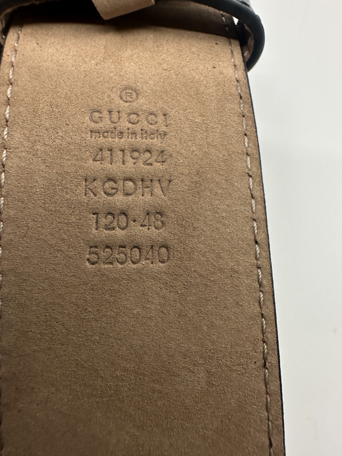 GG Mono Black/GreyGUCCl Canvas Belt with Black Buckle