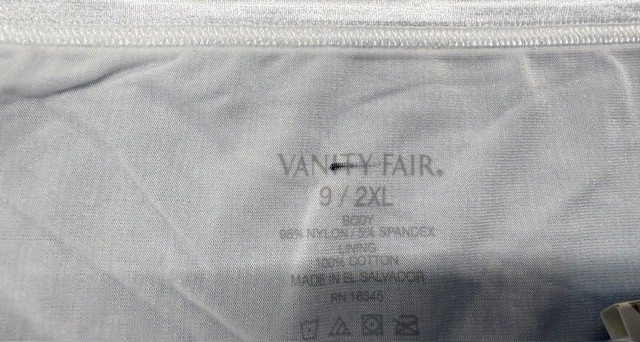 5 Pcs Vanity Fair Hi~Cut Brief 13108 STAR WHITE Size- 6~7~8~9~10
