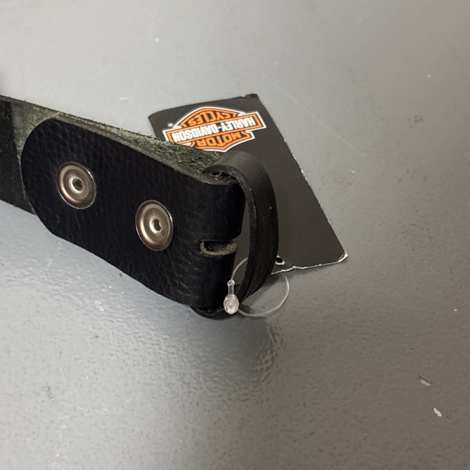 NWT Harley Davidson Black Oil Tanned Leather Belt 1-1/2” Size 40 Embossed
