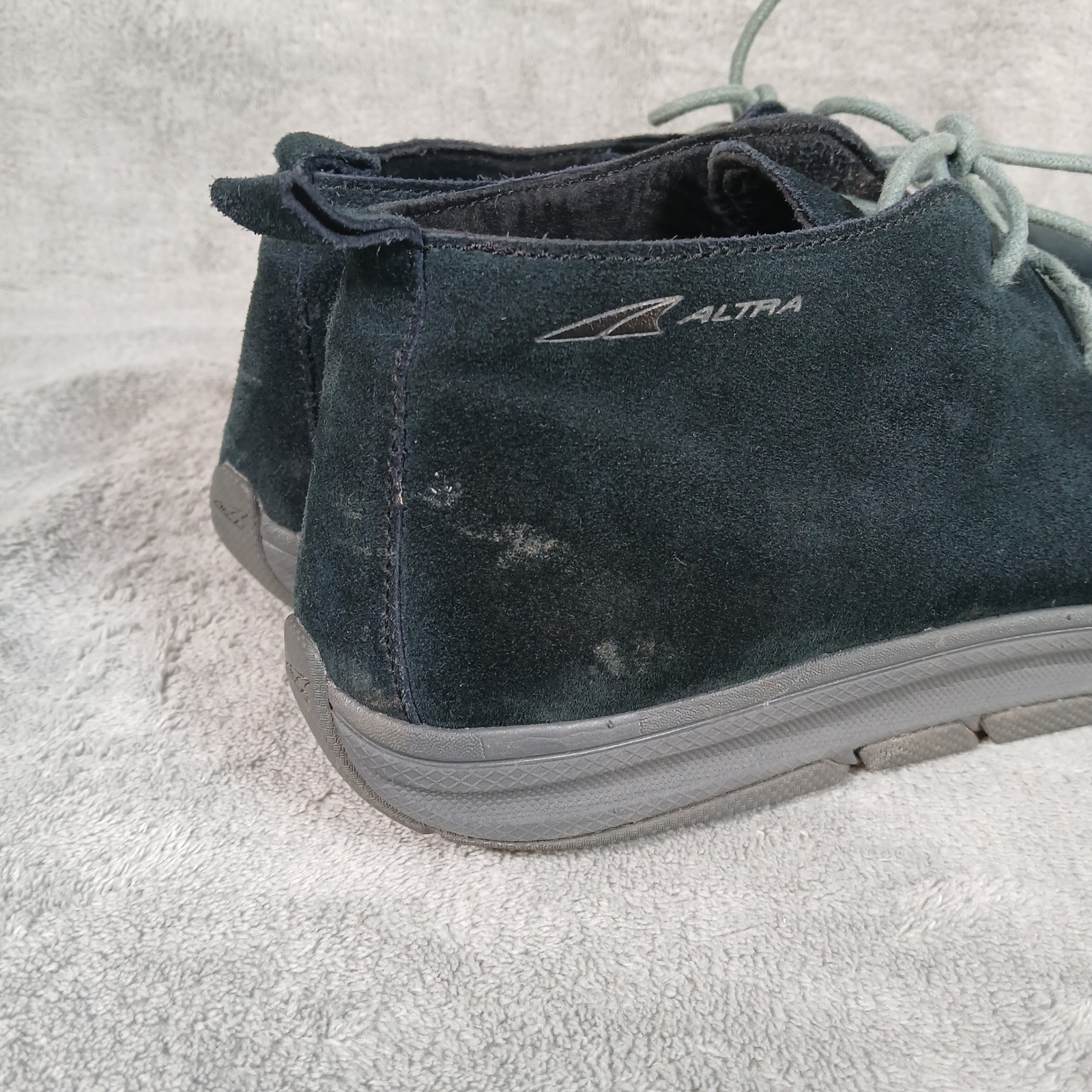 Altra Desert Boot Chukka Men 11.5 Black Wide Toe Box Suede Casual