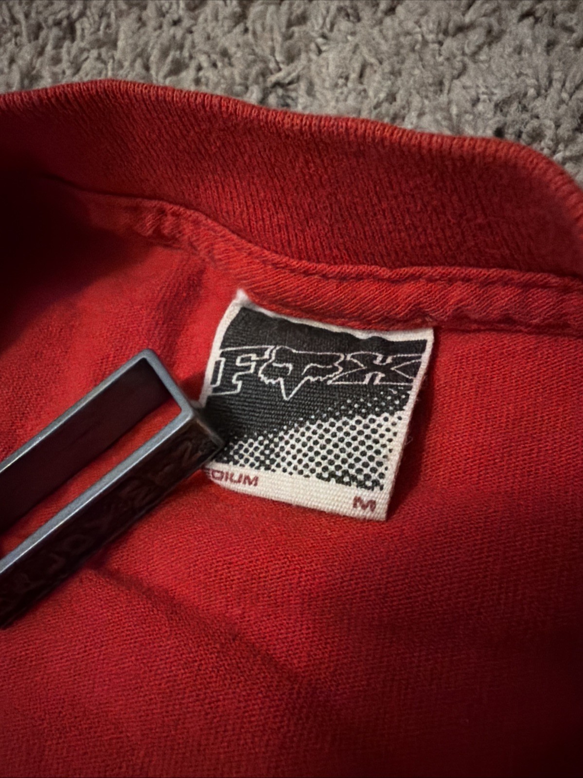 Vintage Fox Racing Motocross MX Y2K Graphic Men’s Red Faded Tee Size M