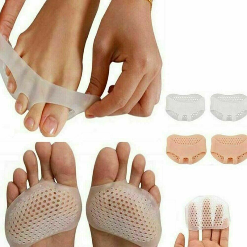 Silicone Ball of Foot Gel Pads Forefoot Metatarsal Stress Pain Relief Cushion