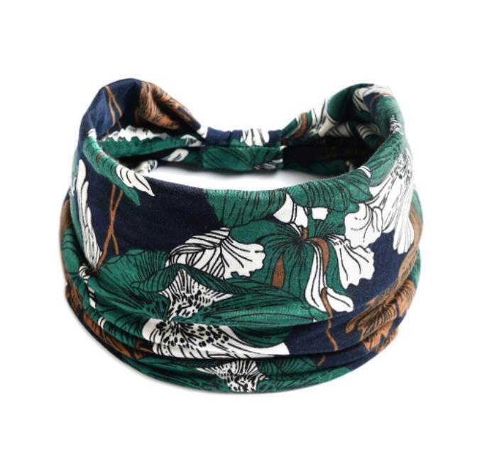 Bandanna Wide Sports Yoga Headband Stretch Hairband Elastic Hair Band Turban