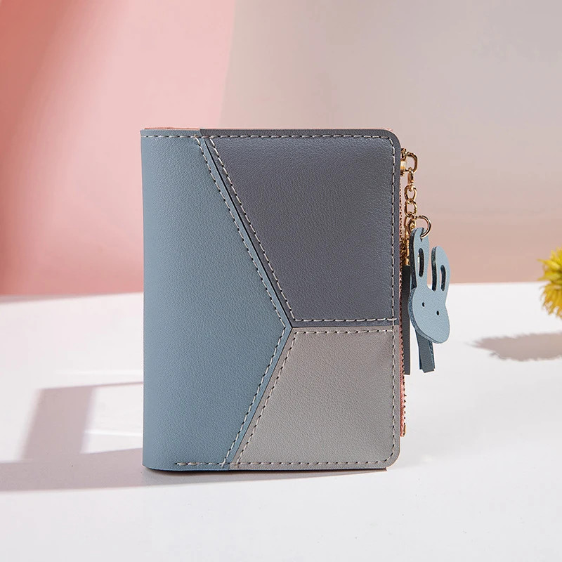 Women PU Leather Wallet Foldable Card Holder Coin Purse Lady Clutch Wallet
