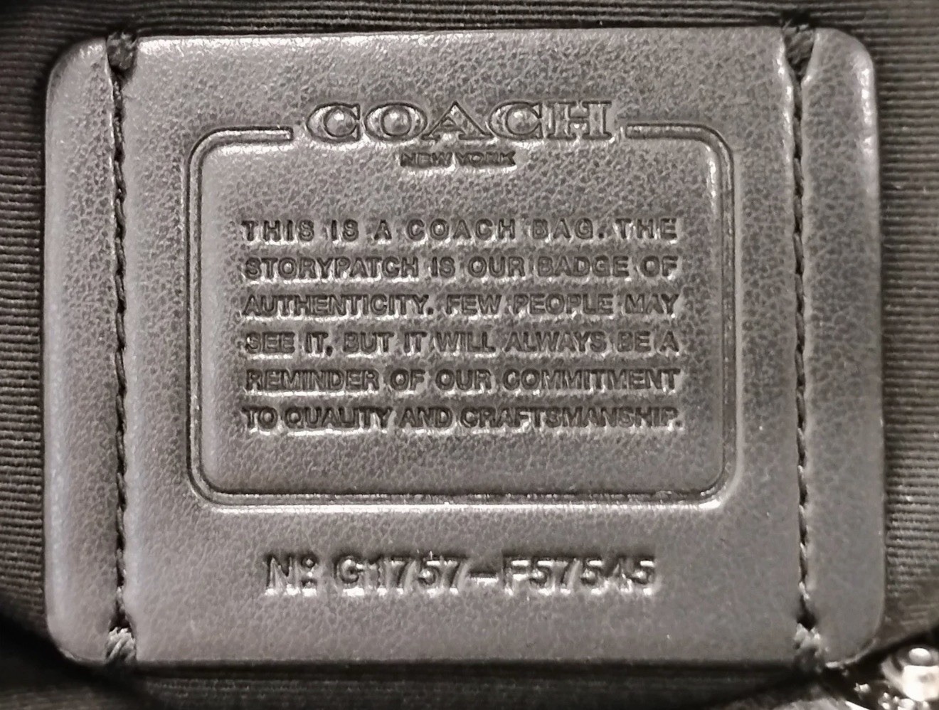 Coach Large Black Leather Bag