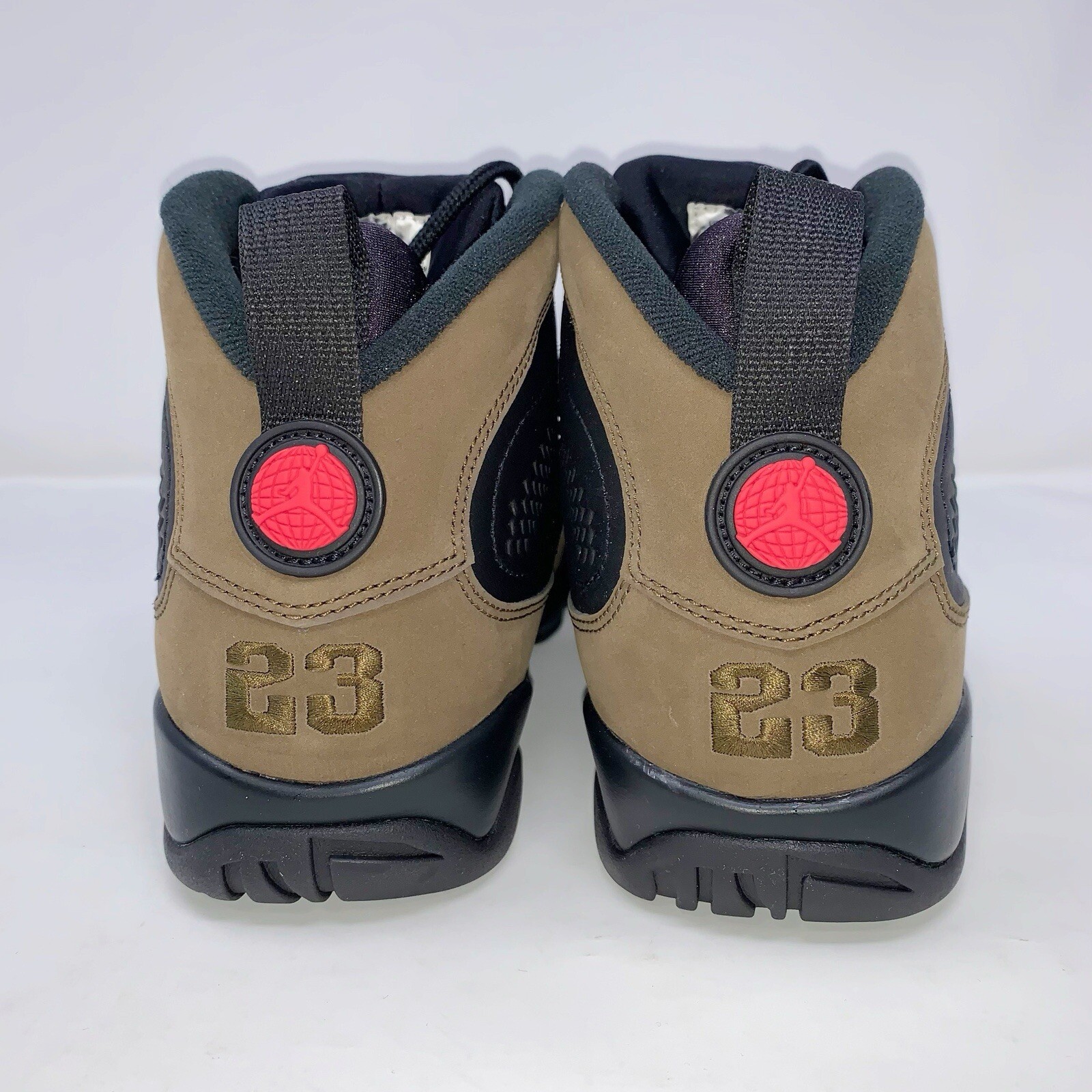 Air Jordan 9 ‘Olive’ Black Sneakers, Size 6.5 / 8W HV4794-030 BNIB