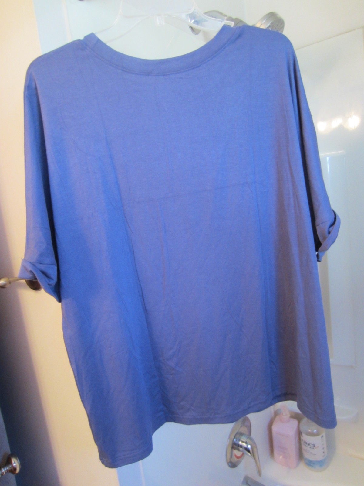 NWT women’s short sleeved tee Anrabess Size L light purple SOFT cuffed sleeve