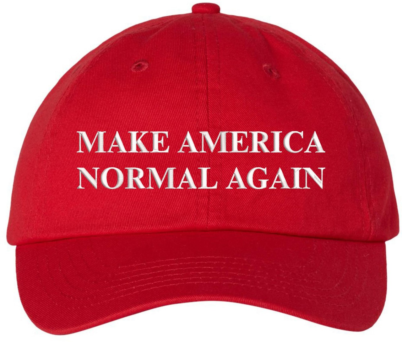 Make America Normal Again Embroidered Dad Hat | Funny Political Baseball Cap