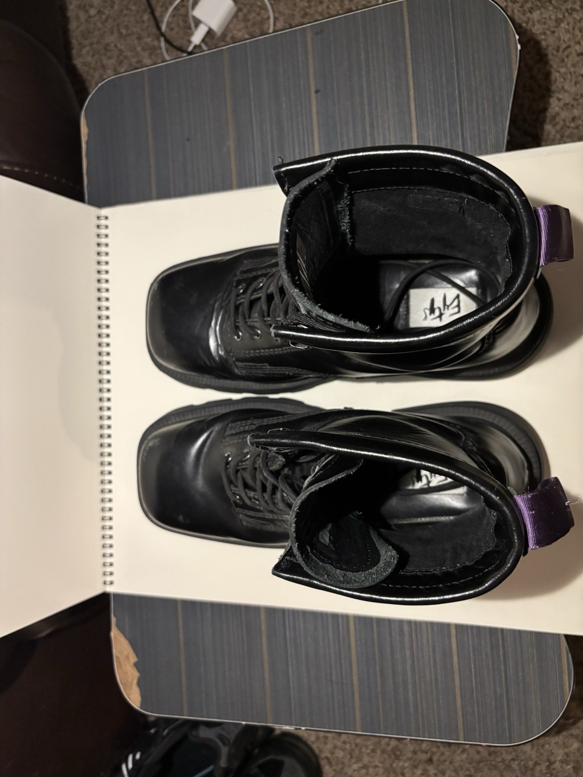 Eytys Michigan Boots Black Leather Men’s Size EU 42 US 9