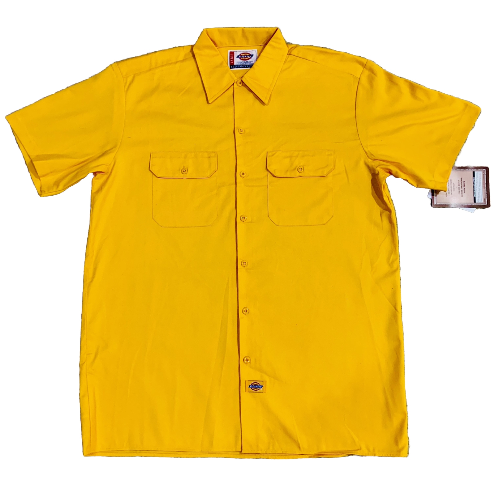 Y2K Vintage Colors Men’s Dickies Short Sleeve Work Shirt WS574 L, XL, 2X-5X NWT