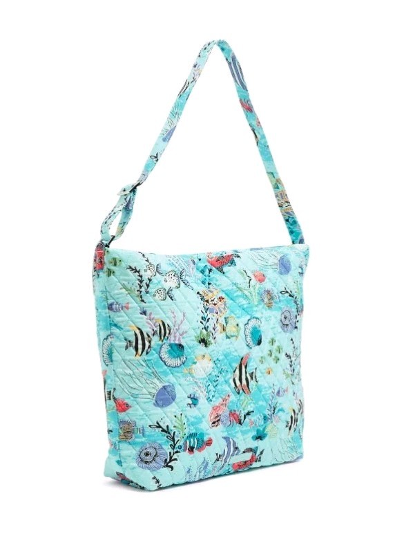 NEW Vera Bradley Beach Coastal Antilles Treasure Hobo Shoulder Bag Purse NWT