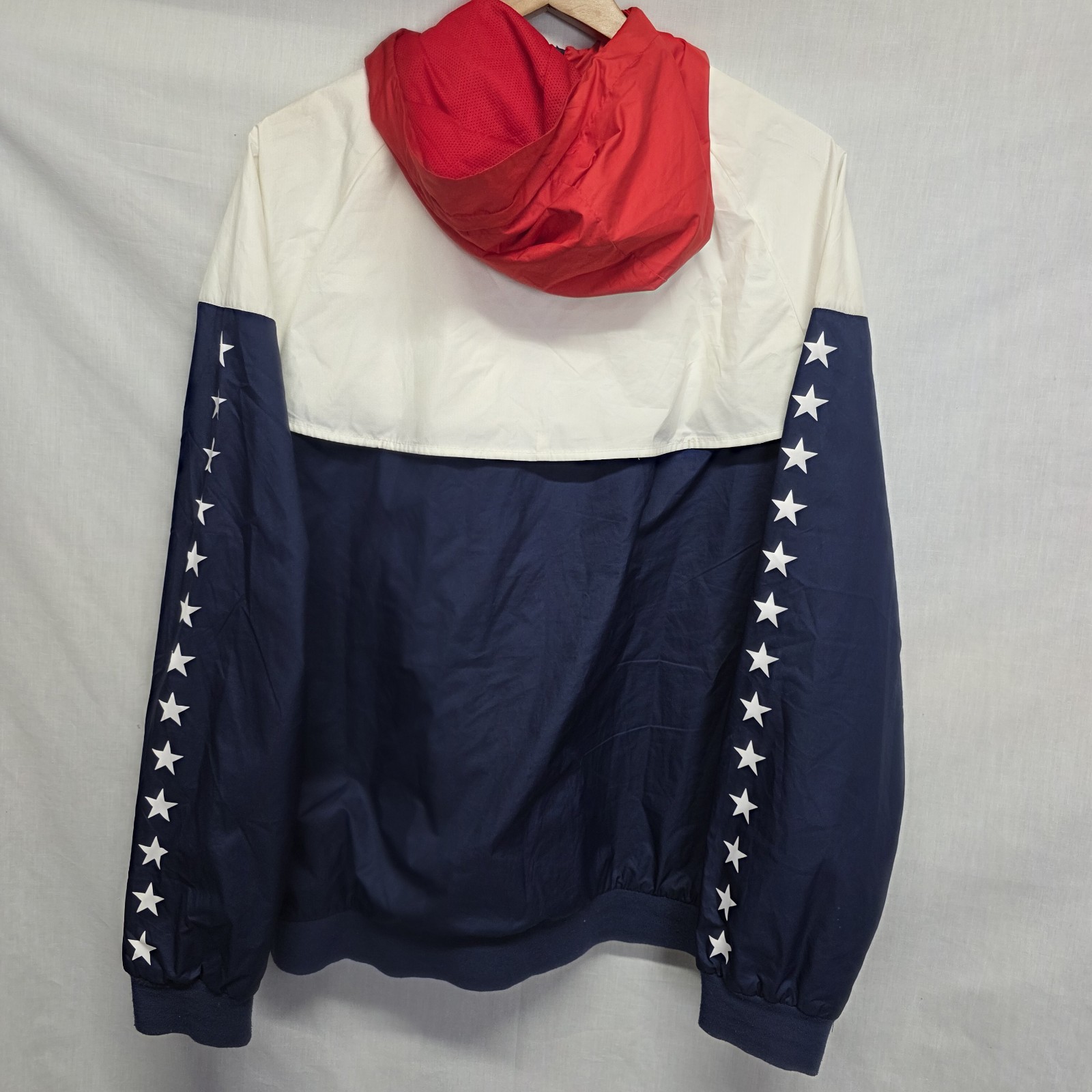 Nike USA Windrunner Soccer Jacket Navy White Red Size XL Full Zip Men’s