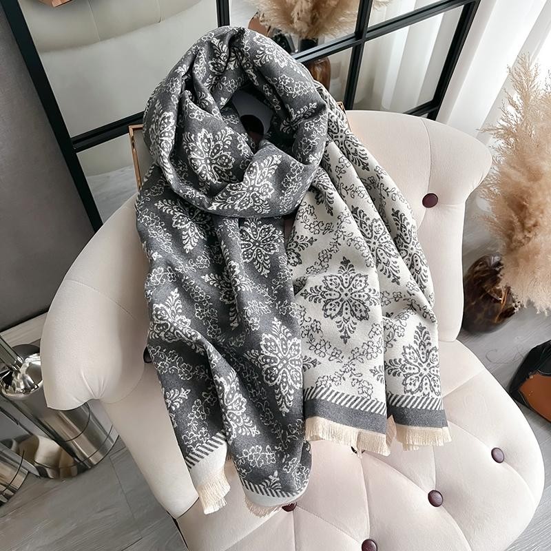 Women Winter Cashmere Scarf Thick Warm Shawl Pashmina Wrap Blanket Poncho Fashio