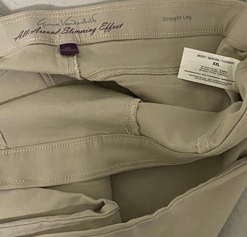 Gloria Vanderbilt All-Around Slimming Effect Jeans Madagascar Woman’s Size XXL