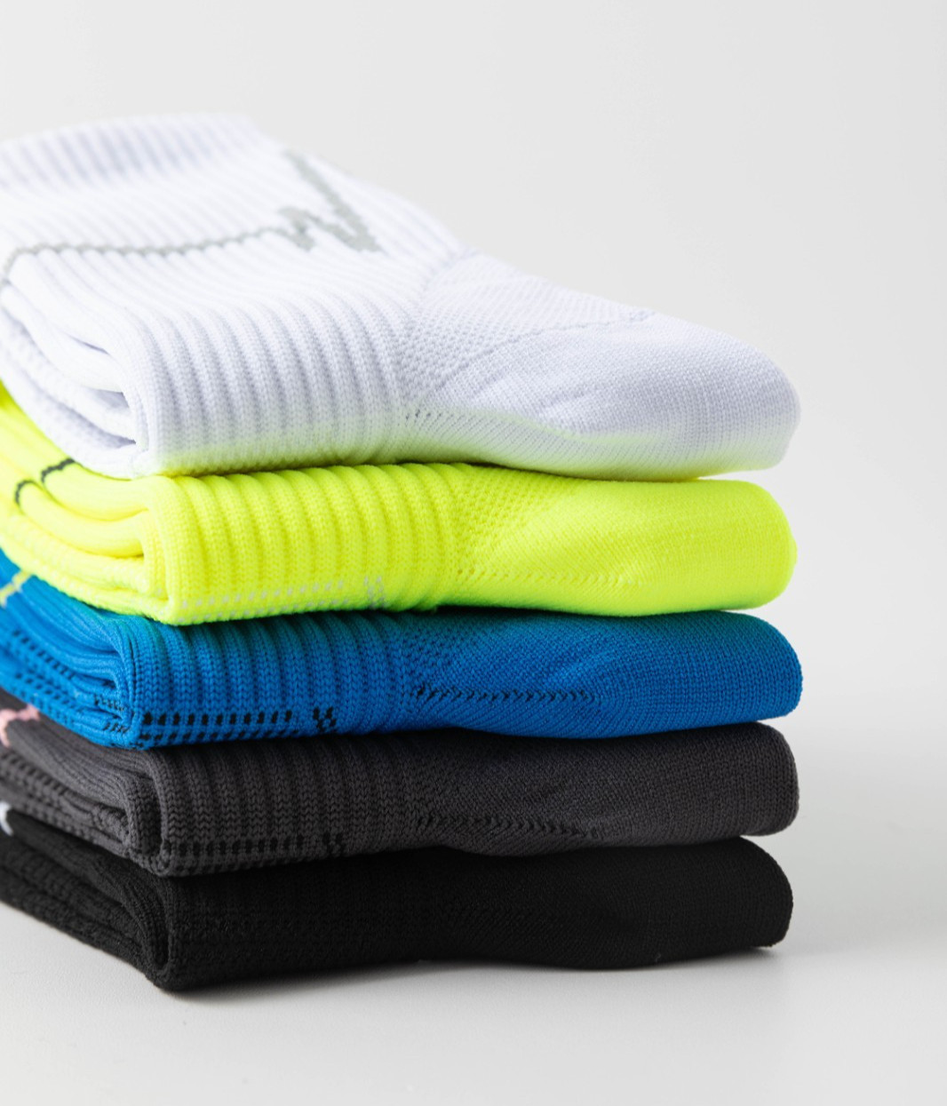 5Pairs Running Compression Socks for Men Crew Socks with Cushion Sport socks