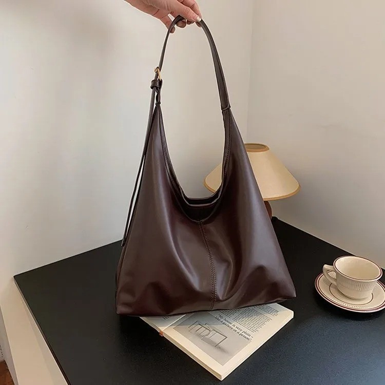 HOMEFISH Women’s Vintage Commuter Tote Bag – Large Capacity Shoulder Handbag