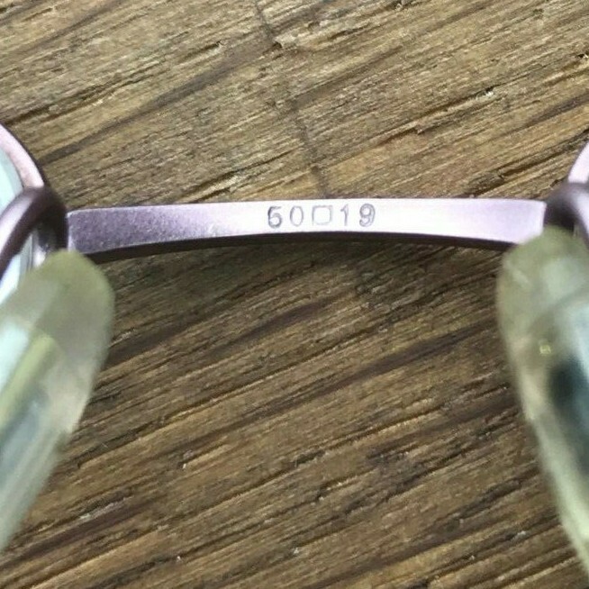 Vintage Charmant CH8223 Titanium Pink Half-Rimmed Oval Sunglasses FRAMES ONLY