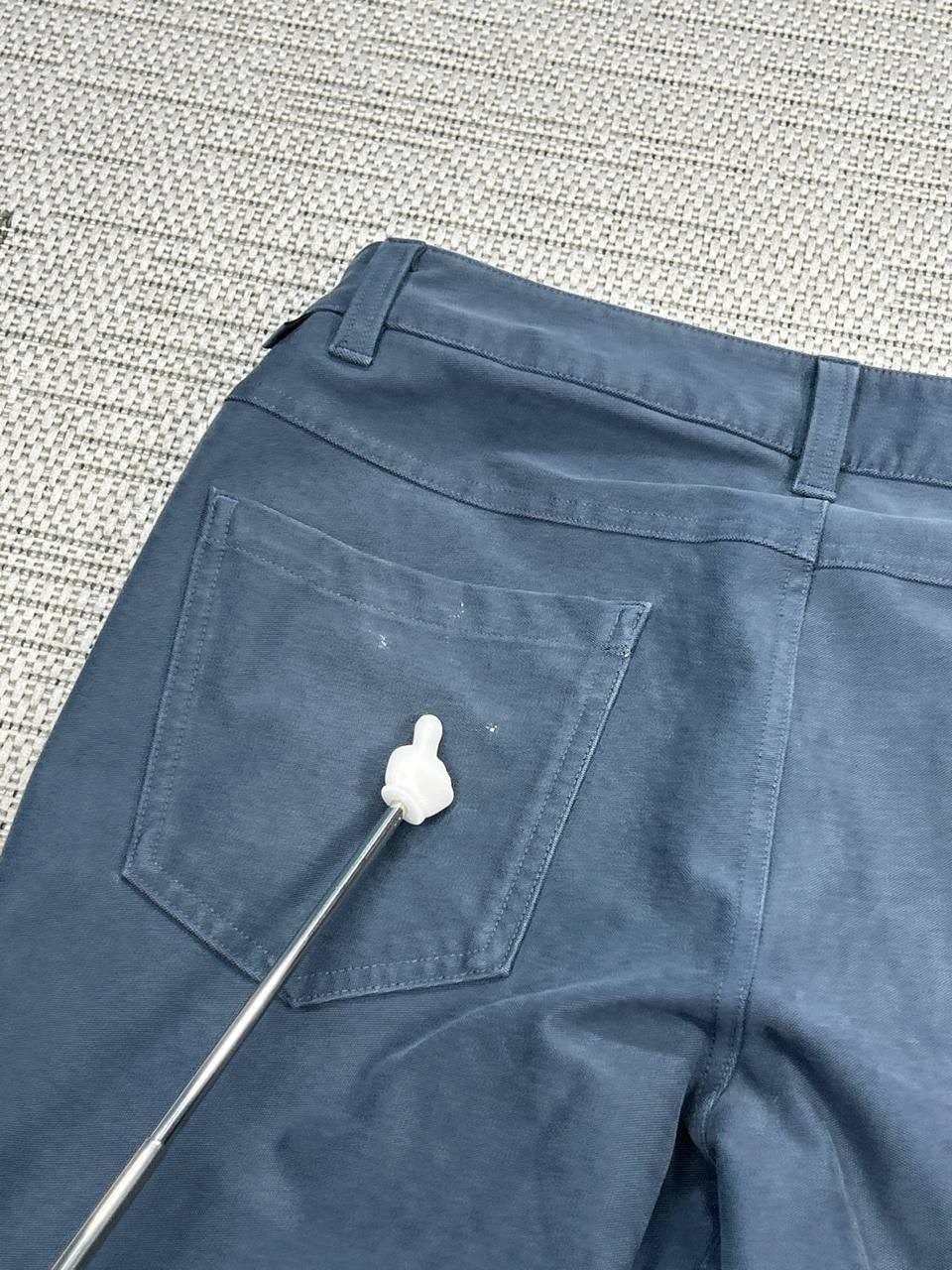 Lululemon ABC Slim Utilitech Pants Mens 30 Blue Logo Mid Rise Abrasion Resistant