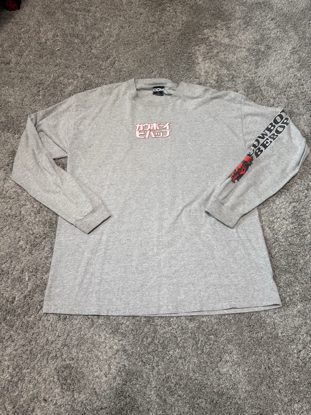 Vintage Cowboy Bepop ODM T-Shirt Size XL Arm And Back Graphic