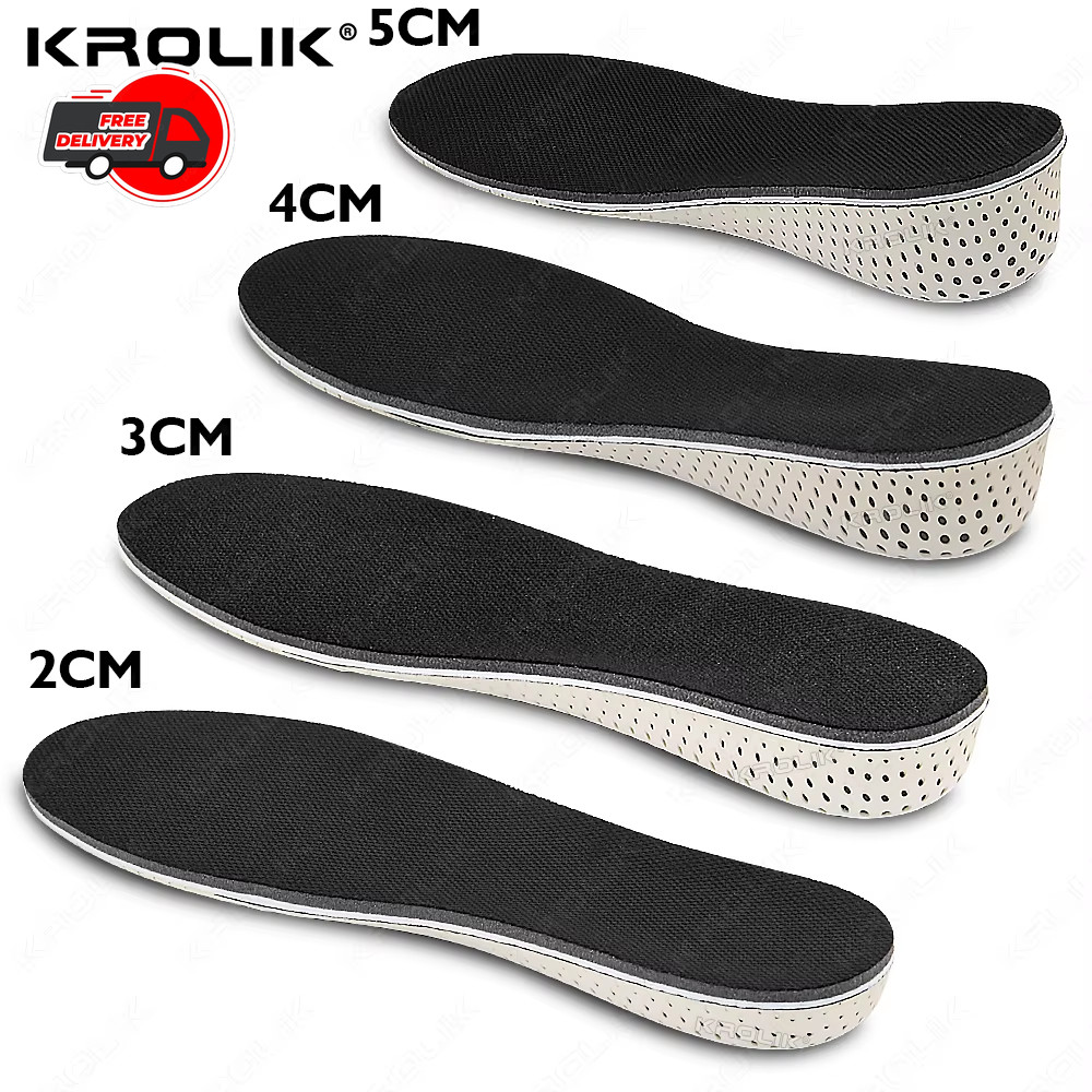 Height Increase Insoles 2-5cm Memory Foam EVA Shoe Lifts Inserts for Men-Women