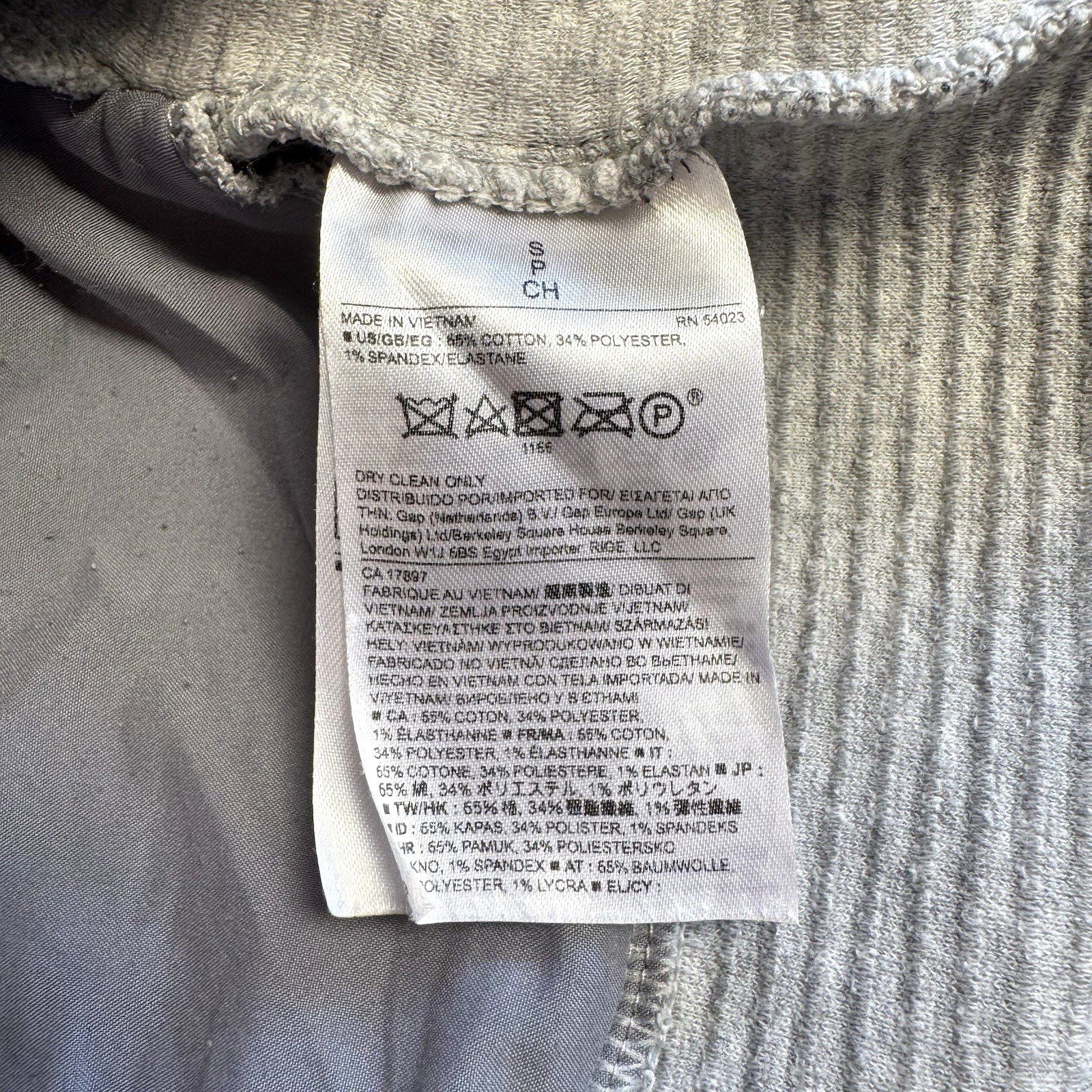 Banana Republic S Ribbed Dress Sweater Gray Short Sleeve Pullover Pocket Stretch