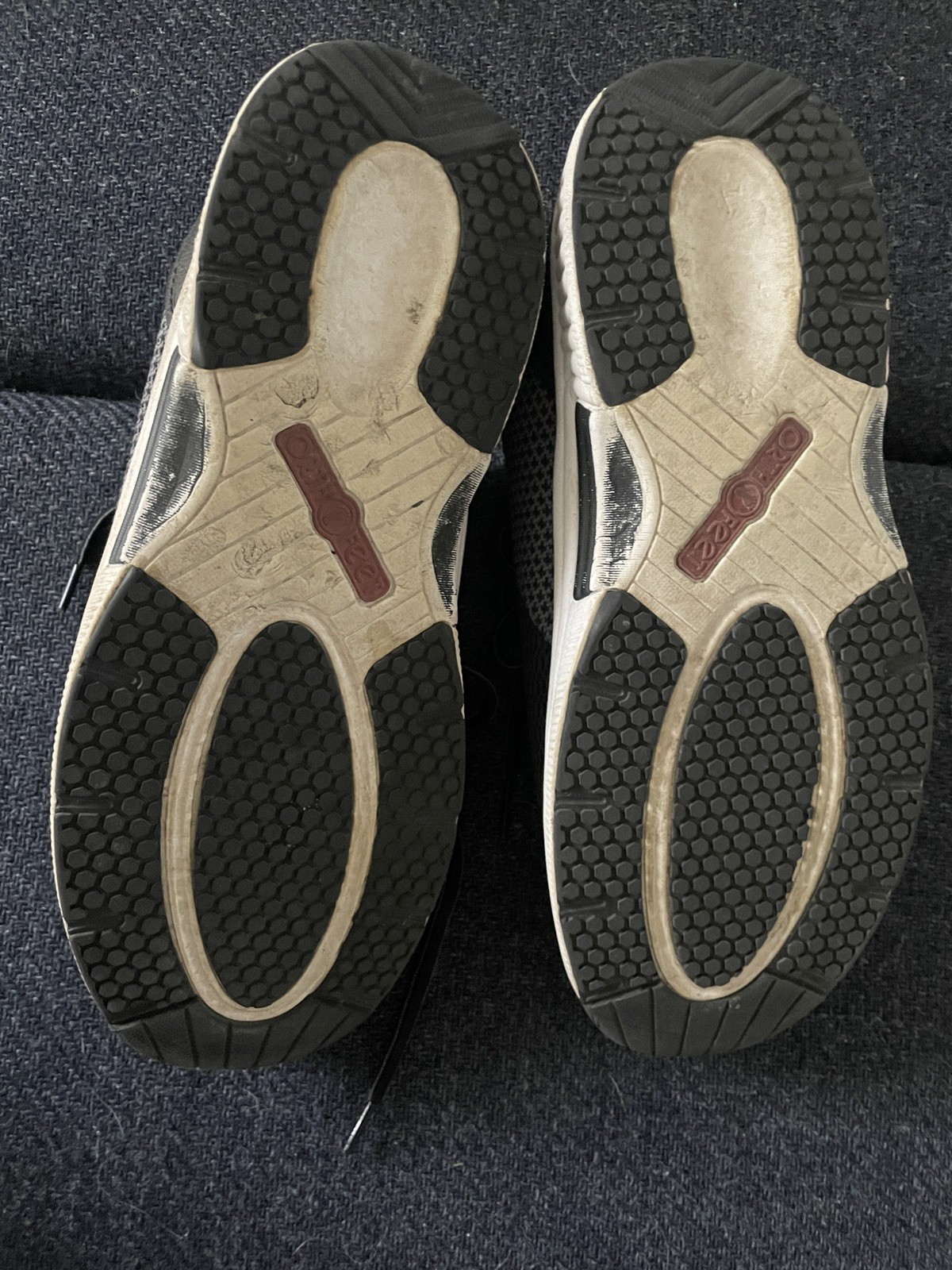 Ortho Feet Orth Feet Men’s 9.5 2E Black Gray With Red Logo And Accent Stripe Tab