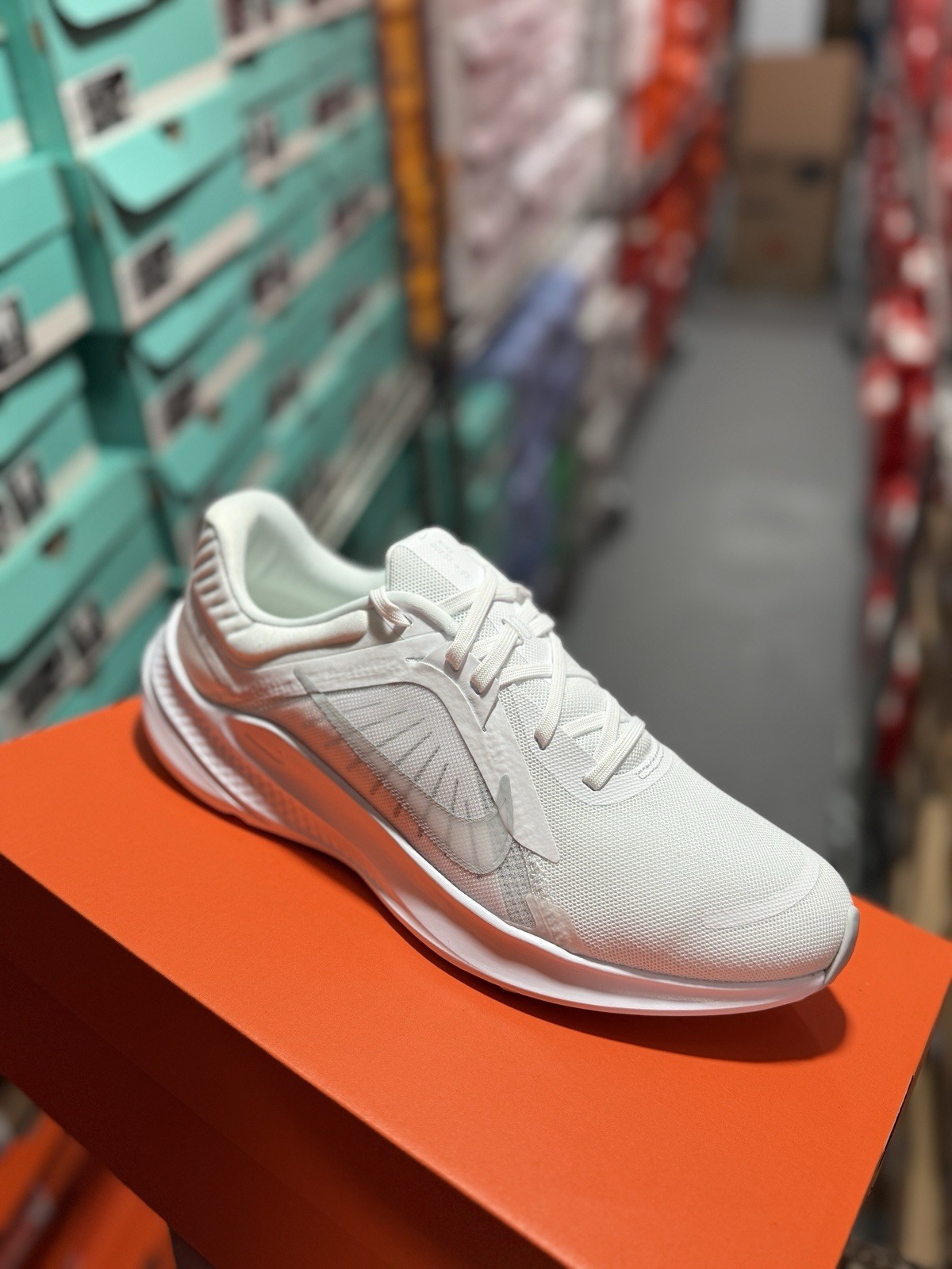 Nike Quest 5 Triple White Gray Athletic Running Sneakers DD0204-100 Men Size