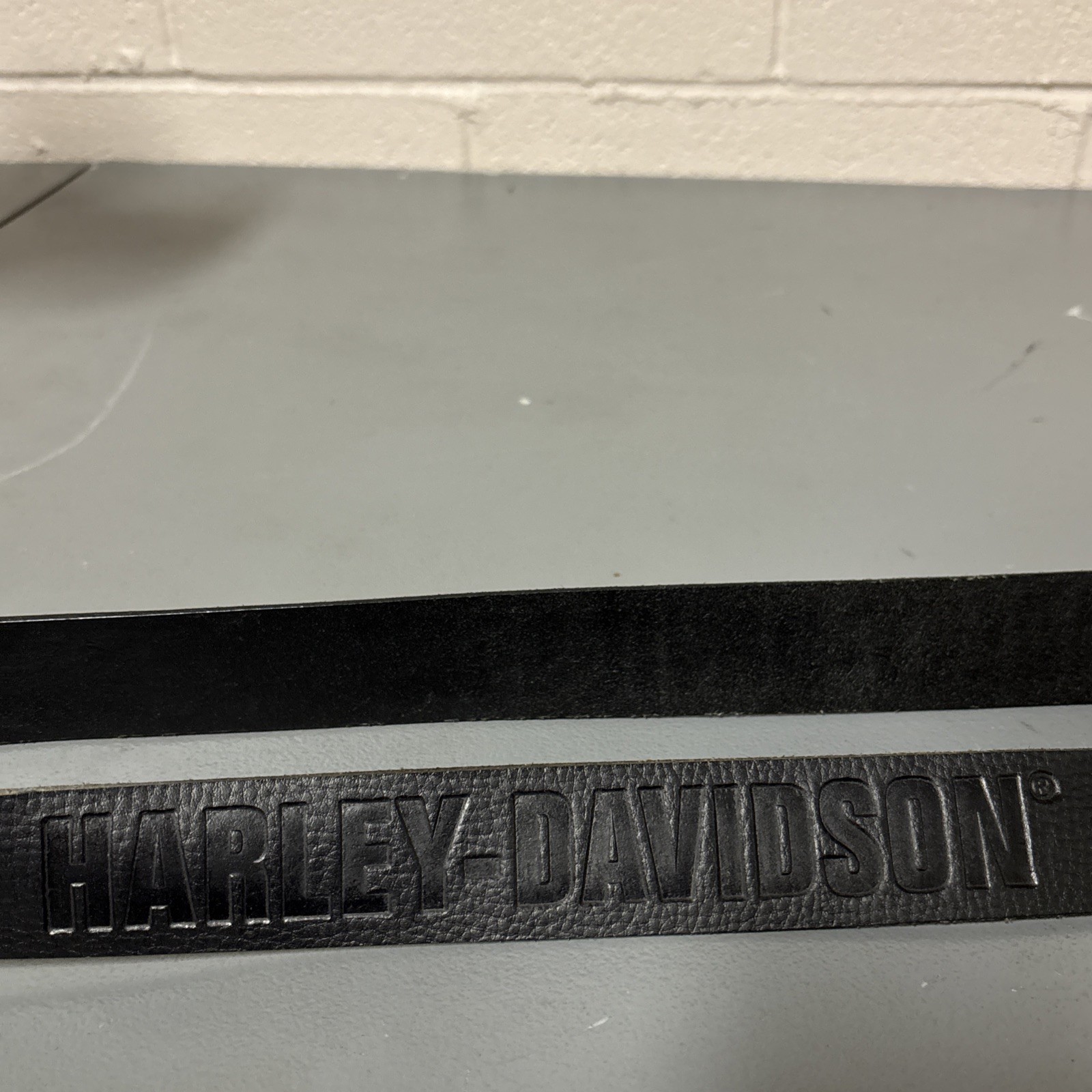 NWT Harley Davidson Black Oil Tanned Leather Belt 1-1/2” Size 40 Embossed