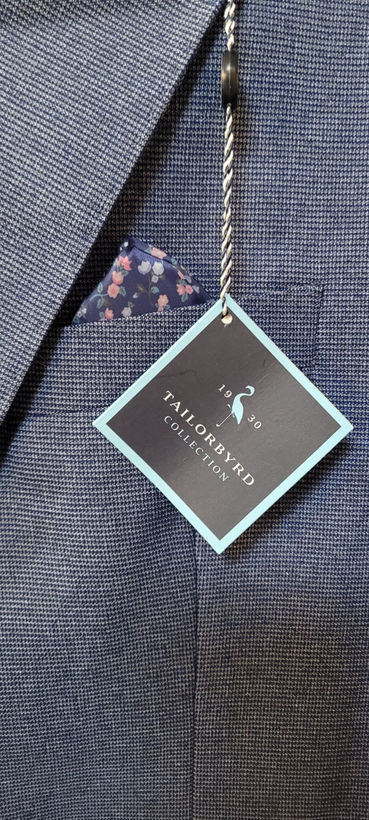 Tailorbyrd Sport Coat, Tailorbyrd True Blue Tonal Dobby Sport Coat, M24909J, 40R