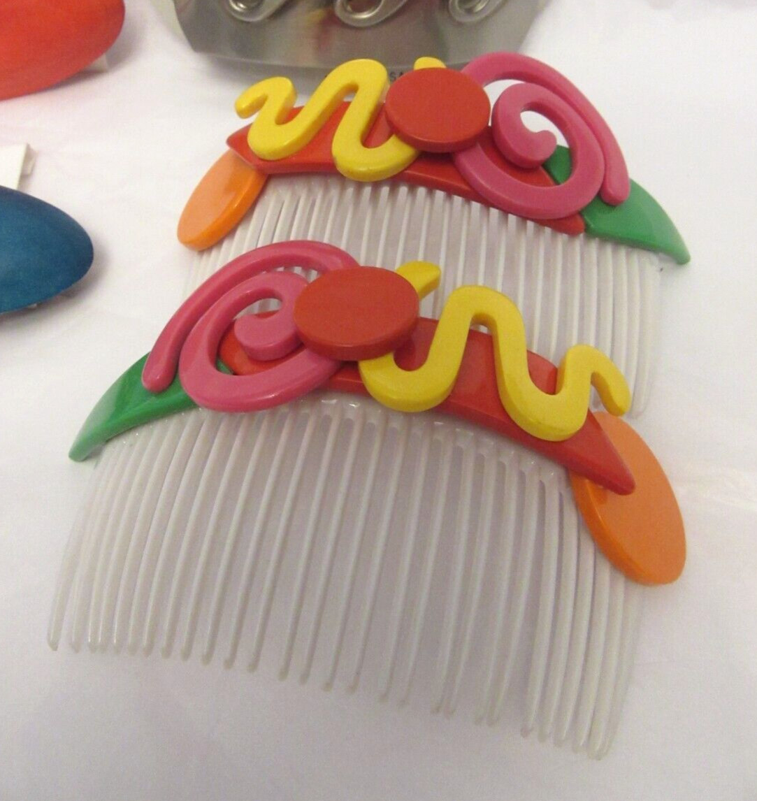 1PCS Hair Clips Hair Comb Hair Fashions Hair Clips Multi Color Plastic #D