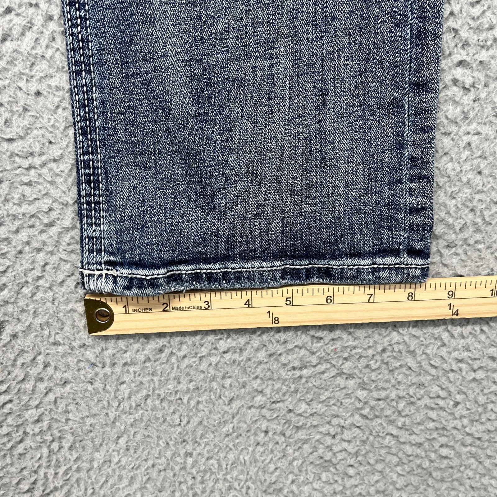 BKE Aiden Jeans Mens 29×32 Faded Wash Distressed Cover patches Straight Stretch