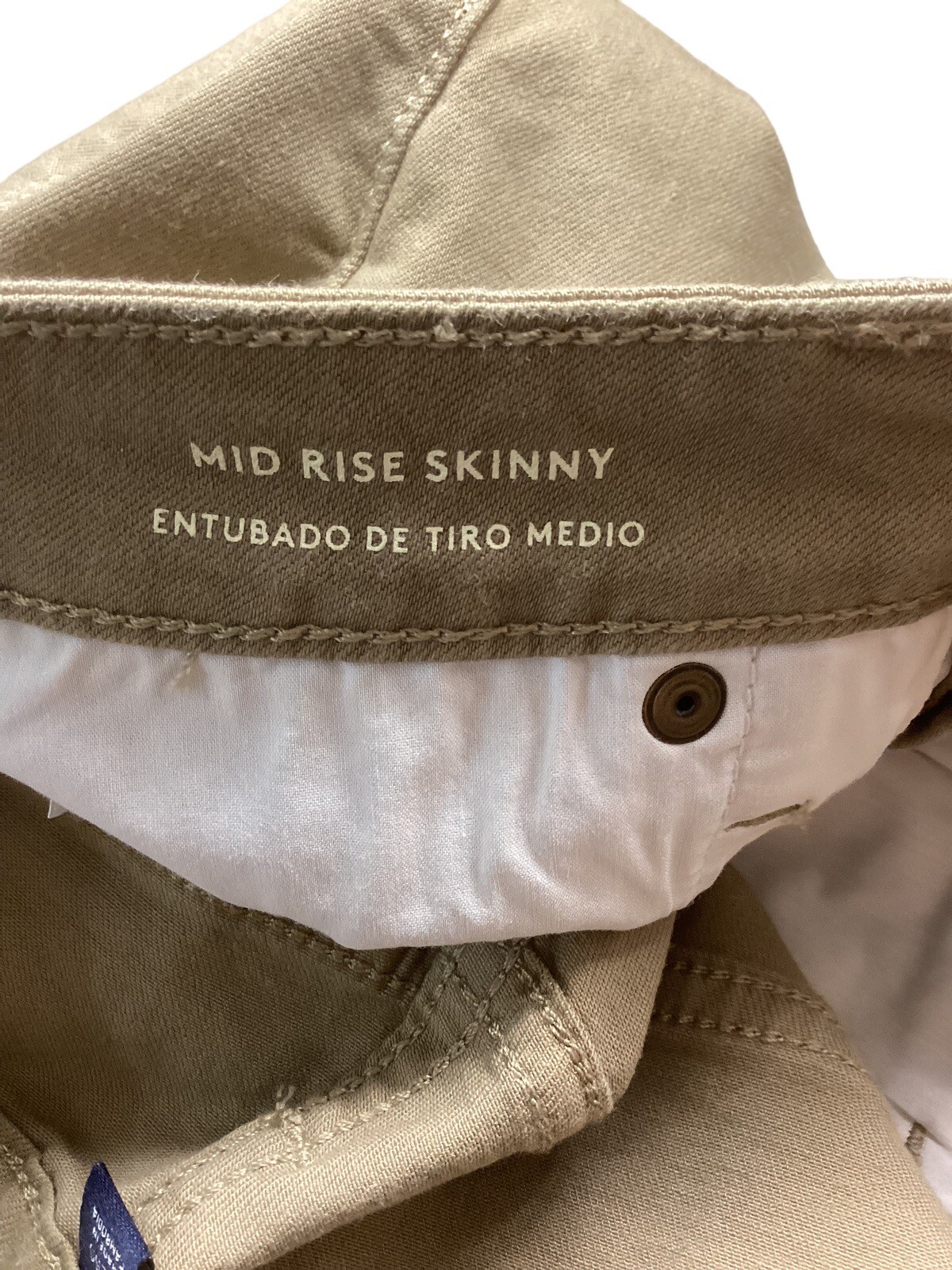 Mid-Rise Skinny Jeans Tan Khaki Pants Women’s Size 0 Universal Thread 💥NWT