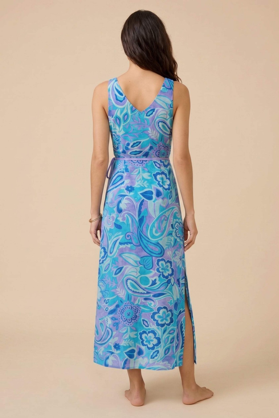 Johnny Was JWLA Mulla Sleeveless Wrap Dress CSW4426-M